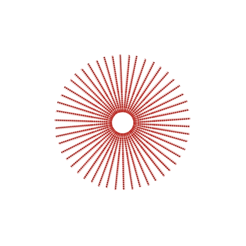 50 Jewel Spokes - 17" - Gloss Red