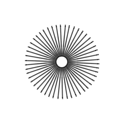 50 Jewel Spokes - 18" - Gloss Black