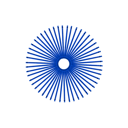 50 Jewel Spokes - 18" - Lolly Pop Blue