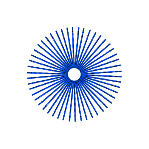 50 Jewel Spokes - 21" - Lolly Pop Blue