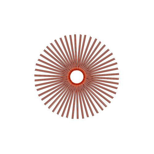 50 Smooth Spokes - 17" - Copper