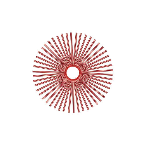 50 Smooth Spokes - 17" - Gloss Red
