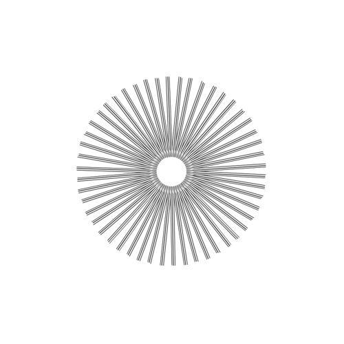 50 Smooth Spokes - 17" - Polish