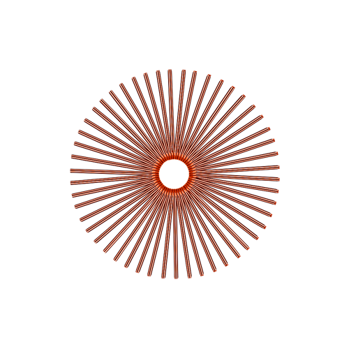 50 Smooth Spokes - 18" - Copper
