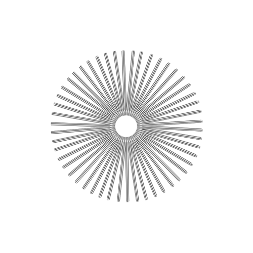 50 Smooth Spokes - 18" - Polish