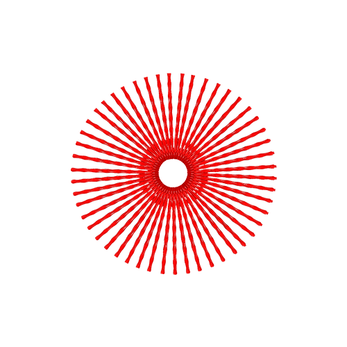 50 Twista Spokes - 16" - Candy Apple Red