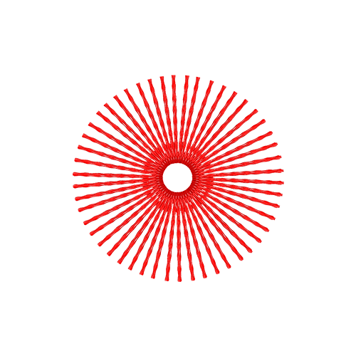 50 Twista Spokes - 16" - Gloss Red