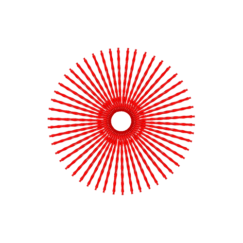 50 Twista Spokes - 17" - Candy Apple Red