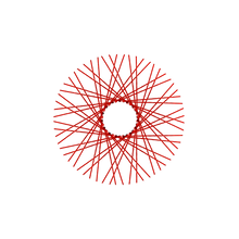 Load image into Gallery viewer, 60 Diamond Spokes - 16&quot; - Candy Apple Red