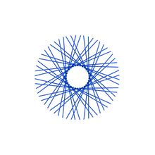 Load image into Gallery viewer, 60 Diamond Spokes - 16&quot; - Lolly Pop Blue