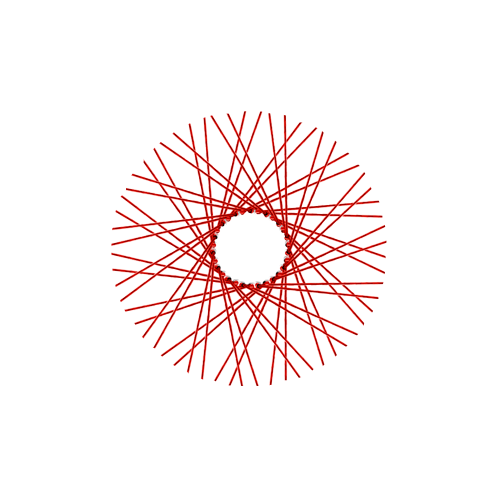 60 Diamond Spokes - 17" - Candy Apple Red