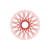 60 Diamond Spokes - 18" - Candy Apple Red