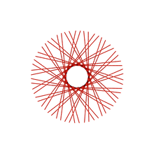 Load image into Gallery viewer, 60 Diamond Spokes - 18&quot; - Candy Apple Red