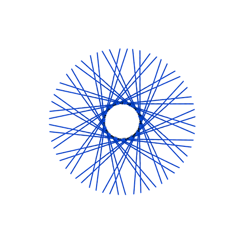 60 Diamond Spokes - 18" - Lolly Pop Blue