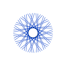 Load image into Gallery viewer, 60 Diamond Spokes - 18&quot; - Lolly Pop Blue