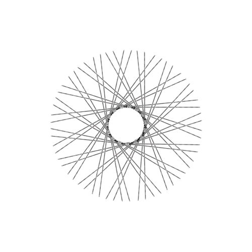 60 Diamond Spokes - 18" - Polish