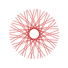 Load image into Gallery viewer, 60 Diamond Spokes - 21&quot; - Candy Apple Red