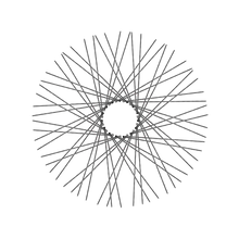 Load image into Gallery viewer, 60 Diamond Spokes - 21&quot; - Chrome