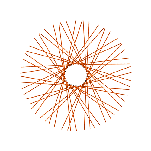 60 Diamond Spokes - 21" - Copper