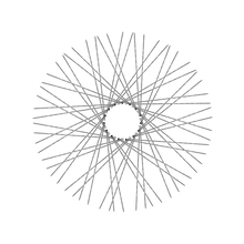 Load image into Gallery viewer, 60 Diamond Spokes - 21&quot; - Polish