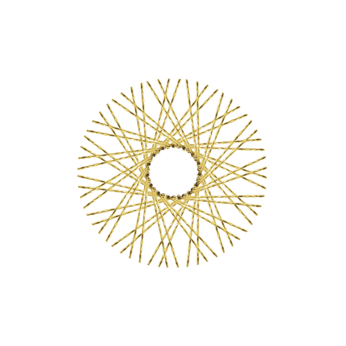 60 New Diamond Spokes - 16" - Brass