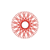 60 New Diamond Spokes - 16" - Candy Apple Red