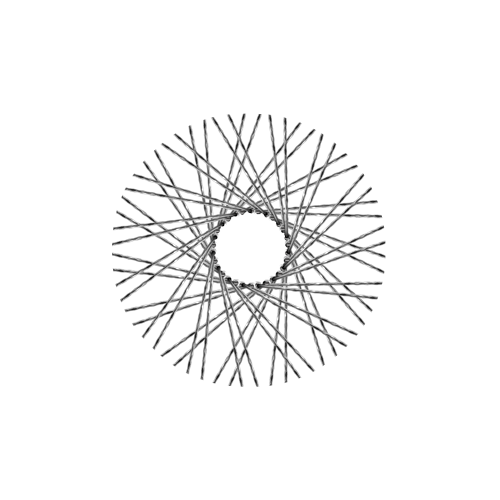 60 New Diamond Spokes - 16" - Chrome