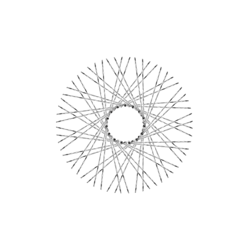 60 New Diamond Spokes - 16" - Polish