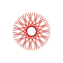 Load image into Gallery viewer, 60 New Diamond Spokes - 18&quot; - Candy Apple Red