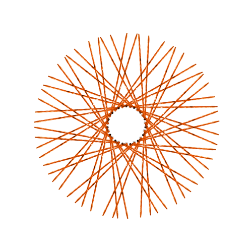 60 New Diamond Spokes - 21" - Copper