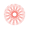 60 New Diamond Spokes - 21" - Gloss Red