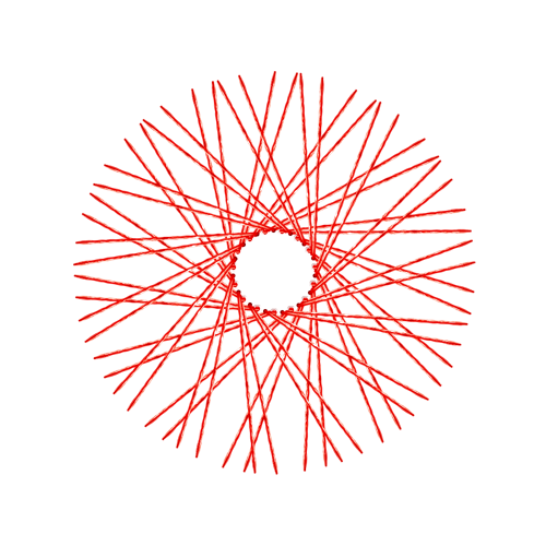 60 New Diamond Spokes - 21" - Gloss Red