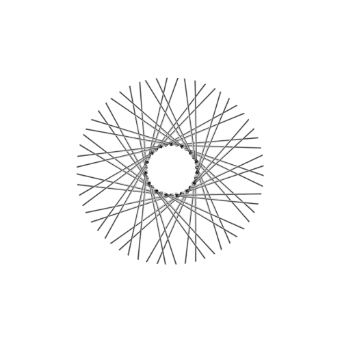 60 Smooth Spokes - 16" - Chrome