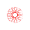 60 Smooth Spokes - 16" - Gloss Red