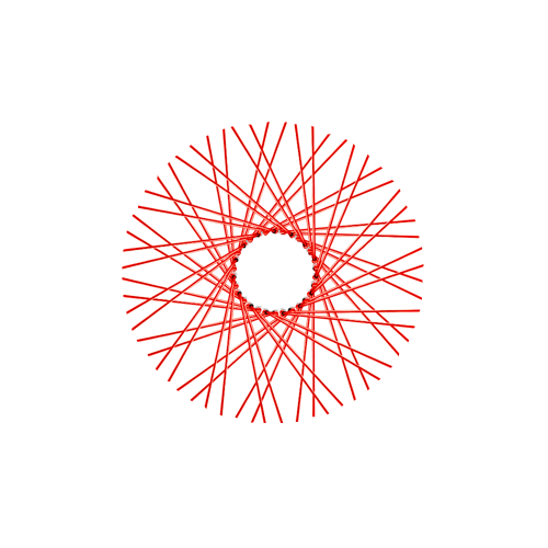60 Smooth Spokes - 17" - Gloss Red