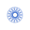 60 Smooth Spokes - 17" - Lolly Pop Blue