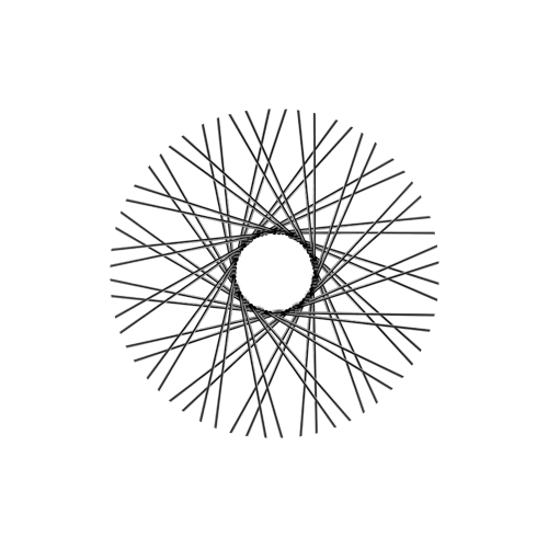60 Smooth Spokes - 18" - Gloss Black