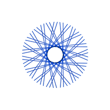 Load image into Gallery viewer, 60 Smooth Spokes - 18&quot; - Lolly Pop Blue