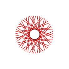 Load image into Gallery viewer, 60 Twisted Spokes - 16&quot; - Candy Apple Red