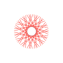 Load image into Gallery viewer, 60 Twisted Spokes - 16&quot; - Gloss Red