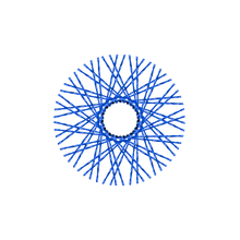 Load image into Gallery viewer, 60 Twisted Spokes - 16&quot; - Lolly Pop Blue