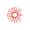 60 Twisted Spokes - 17" - Gloss Red