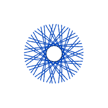 Load image into Gallery viewer, 60 Twisted Spokes - 17&quot; - Lolly Pop Blue