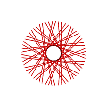 Load image into Gallery viewer, 60 Twisted Spokes - 18&quot; - Candy Apple Red