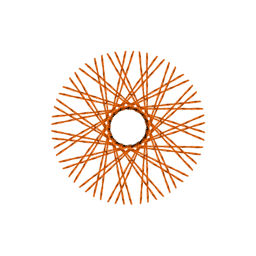 60 Twisted Spokes - 18" - Copper