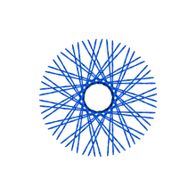 Load image into Gallery viewer, 60 Twisted Spokes - 18&quot; - Lolly Pop Blue