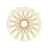 60 Twisted Spokes - 21" - Brass