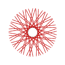 Load image into Gallery viewer, 60 Twisted Spokes - 21&quot; - Candy Apple Red