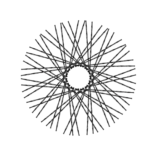 60 Twisted Spokes - 21