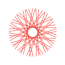 Load image into Gallery viewer, 60 Twisted Spokes - 21&quot; - Gloss Red